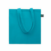 OSOLE++ COLOUR - Fairtrade boodschappentas 180g - Turquoise