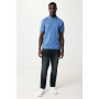 IQONIQ Yosemite gerecycled katoen pique polo, heather blue (L)