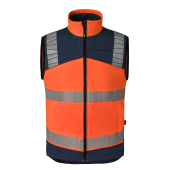 fluo oranje/indigo blauw