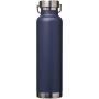 Thor 650 ml RCS gecertificeerde gerecyclede roestvrijstalen koperen vacuüm geïsoleerde waterfles - Navy