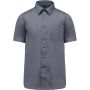 Ace - Heren overhemd korte mouwen urban grey 6XL
