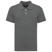 Bio180 piqué kinderpolo Grey Heather 4/6 jaar