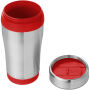 Elwood 410 ml geïsoleerde thermosbeker - Zilver/Rood