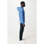 IQONIQ Abisko gerecycled katoen hoodie met rits, heather blue (L)