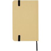 Reed A6 gerecycled notitieboek met harde kaft en effen pagina's - Zwart
