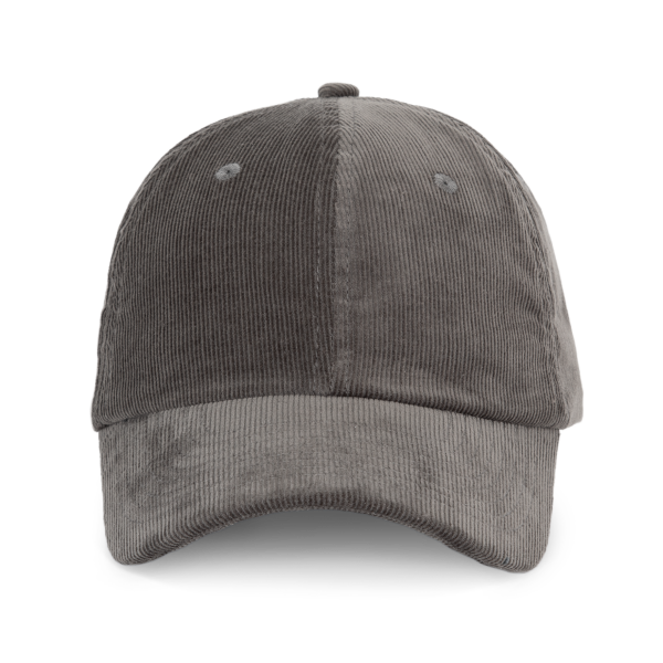Fluwelen pet met laag profiel Raven Grey One Size Fluwelen pet met laag profiel Raven Grey One Size