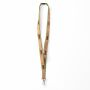 Zeefdruk lanyard van kurk en polyester