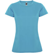 Montecarlo sportshirt met korte mouwen voor dames - Turquoise - 2XL
