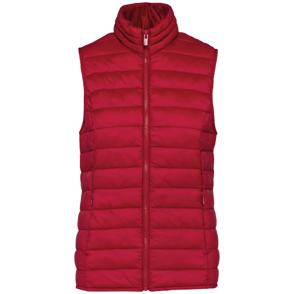 Ecologische lichte bodywarmer voor dames Hibiscus Red XXL Ecologische lichte bodywarmer voor dames Hibiscus Red XXL