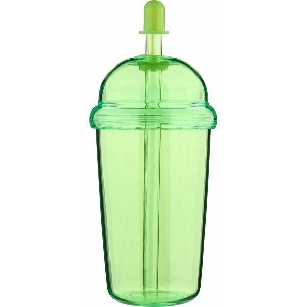 rPet Drinkbeker met rietje Glow 500 ml lichtgroen rPet Drinkbeker met rietje Glow 500 ml lichtgroen