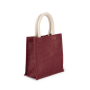 Shopper van jutecanvas - klein model Light Rosewood One Size