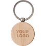 Houten sleutelhanger May bruin