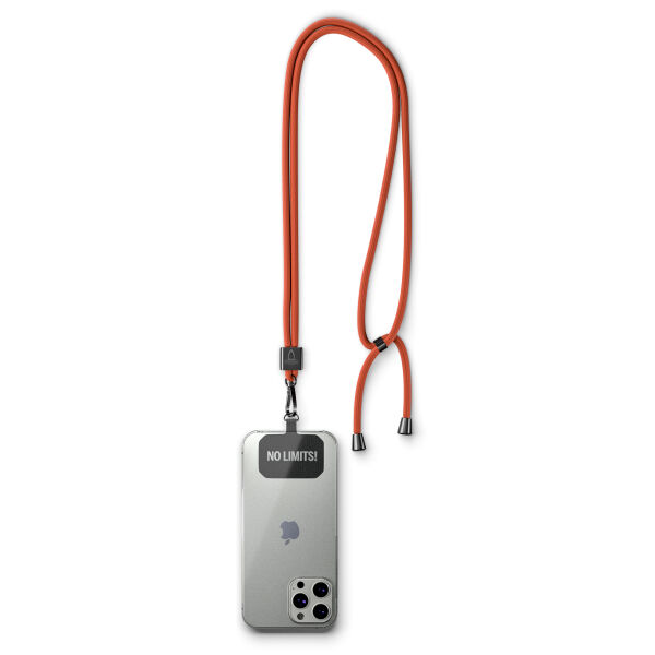 Crossbody, trendy duotone lanyard telefoonhouder van polyester Crossbody, trendy duotone lanyard telefoonhouder van polyester