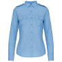 Damespilootoverhemd lange mouwen Sky Blue XXL