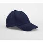 EARTHAWARE® ORGANIC COTTON CANVAS 6 PANEL CAP, OXFORD NAVY, One size, BEECHFIELD
