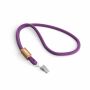 Polyester koord-keycord met bamboe plaatje