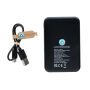RCS gerecycled plastic 5.000 mAh powerbank, zwart