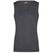 Ladies' V-Neck Pullunder anthracite-melange XS