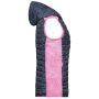 Ladies' Knitted Hybrid Vest pink melange/anthracite melange S