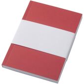 Novella Austen A6 gerecycled notitieboek met zachte cover, 100 vellen - Rood