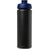 Baseline® Plus grip 750 ml sportfles met flipcapdeksel - Zwart/Blauw