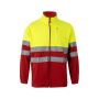 VL EROS LARGE. Tweekleurig fleecejack (280g/m²) van polyester (100%)