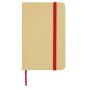 Reed A6 recycled hard cover notebook with plain pages - Red