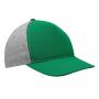 5-panel baseballcap UP TO DATE donkergroen, grijs