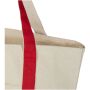 Sam draagtas van 320 g/m² GRS gerecycled katoen - Rood/Natuur Sam draagtas van 320 g/m² GRS gerecycled katoen - Rood/Natuur