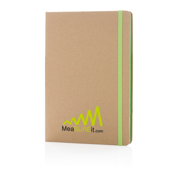 A5 kraft notitieboek, groen A5 kraft notitieboek, groen
