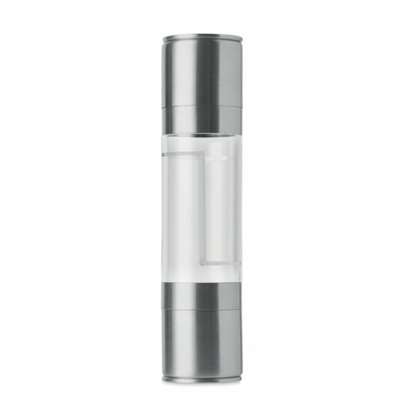 MOLIN - 2-in-1 zout- en pepermolen - Zilver MOLIN - 2-in-1 zout- en pepermolen - Zilver