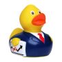 Squeaky duck businessman - multicoloured
