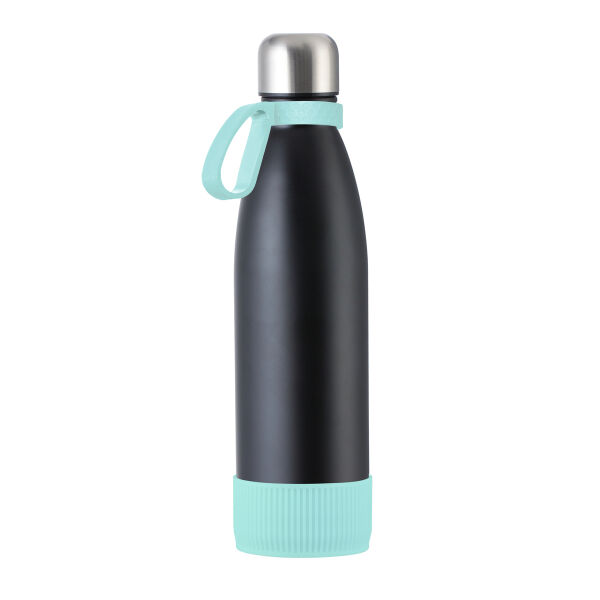 Fles RETUMBLER-myTOULON - lichtblauw, zwart, zilver Fles RETUMBLER-myTOULON - lichtblauw, zwart, zilver