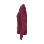 Poloshirt met lange mouw | stretch | dames - Bordeaux, XS
