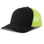 RAPPER COTTON-S, BLACK / FLUO YELLOW, One size, ATLANTIS HEADWEAR