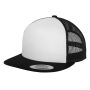 CLASSIC TRUCKER CAP, BLACK/WHITE/BLACK, One size, FLEXFIT