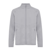 Iqoniq Talung gerecycled polyester fleece jas met rits, storm grey (M)