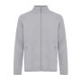 Iqoniq Talung gerecycled polyester fleece jas met rits, storm grey (M)