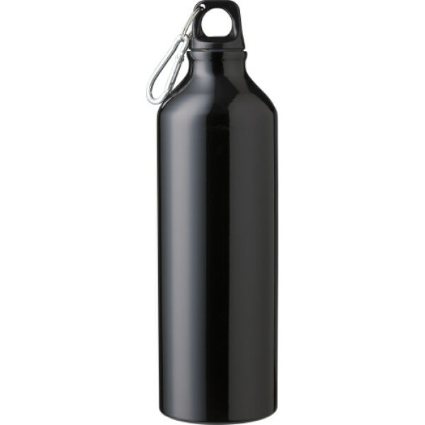 Gerecycled aluminium fles (750 ml) Makenna zwart