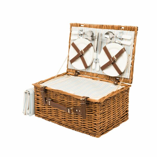 Picknickmand MADISON PARK beige, blauw, bruin