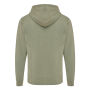 Iqoniq Abisko gerecycled katoen hoodie met rits, heather green (L)