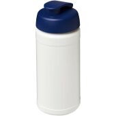 Baseline Rise 500 ml drinkfles met klapdeksel - Wit/Blauw