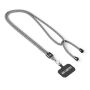 Crossbody, trendy duotone lanyard telefoonhouder van polyester Crossbody, trendy duotone lanyard telefoonhouder van polyester