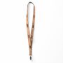 Zeefdruk lanyard van kurk en polyester Zeefdruk lanyard van kurk en polyester