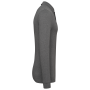 Bio180 piqué herenpolo lange mouwen Grey Heather 4XL