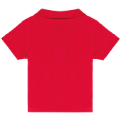 Baby polo korte mouwen Red 6M
