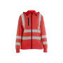 Dames Sweatshirt met afneembare capuchon High Vis
