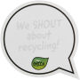 Sticky-Mate® speech bubble-shaped recycled sticky notes - White