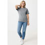 IQONIQ Sierra lichtgewicht gerecycled katoen t-shirt, light heather anthracite (XXS)