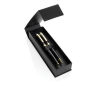 Swiss Peak Luca RCS recycled brass deluxe pen set, zwart